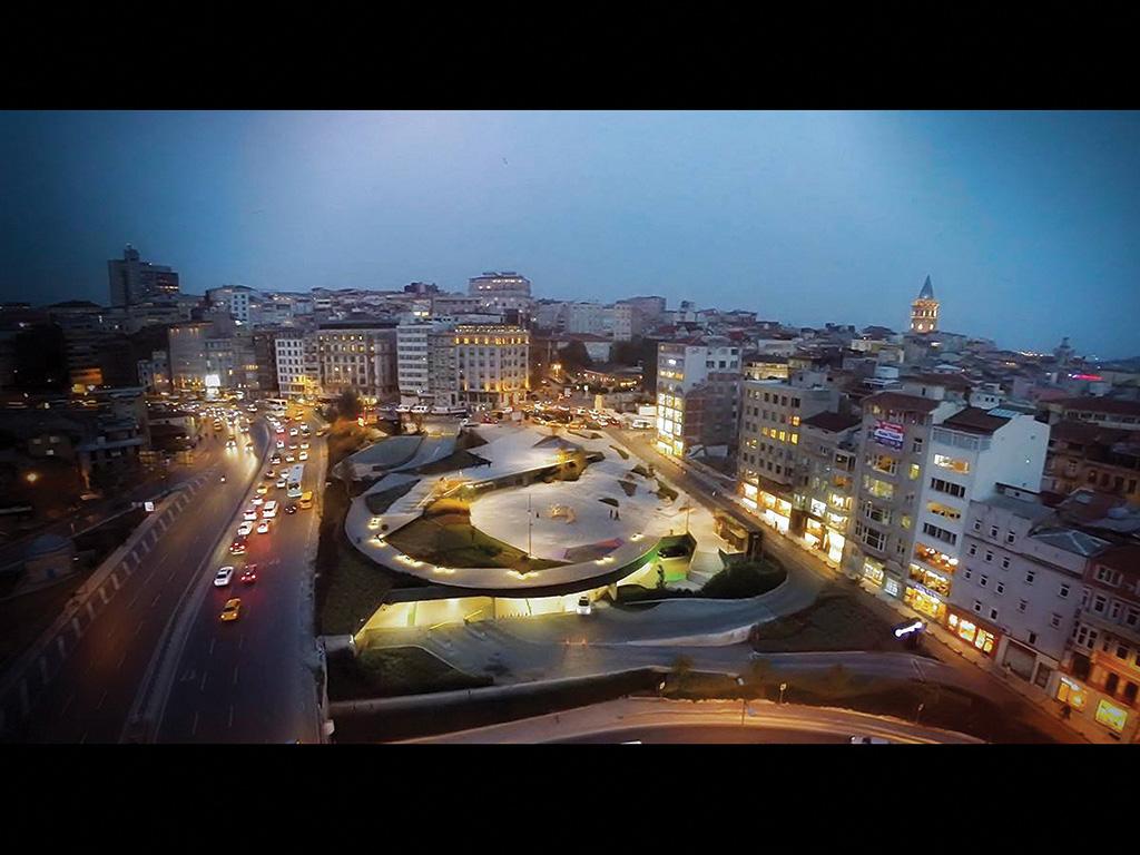 Aerial from Halic to Beyoglu