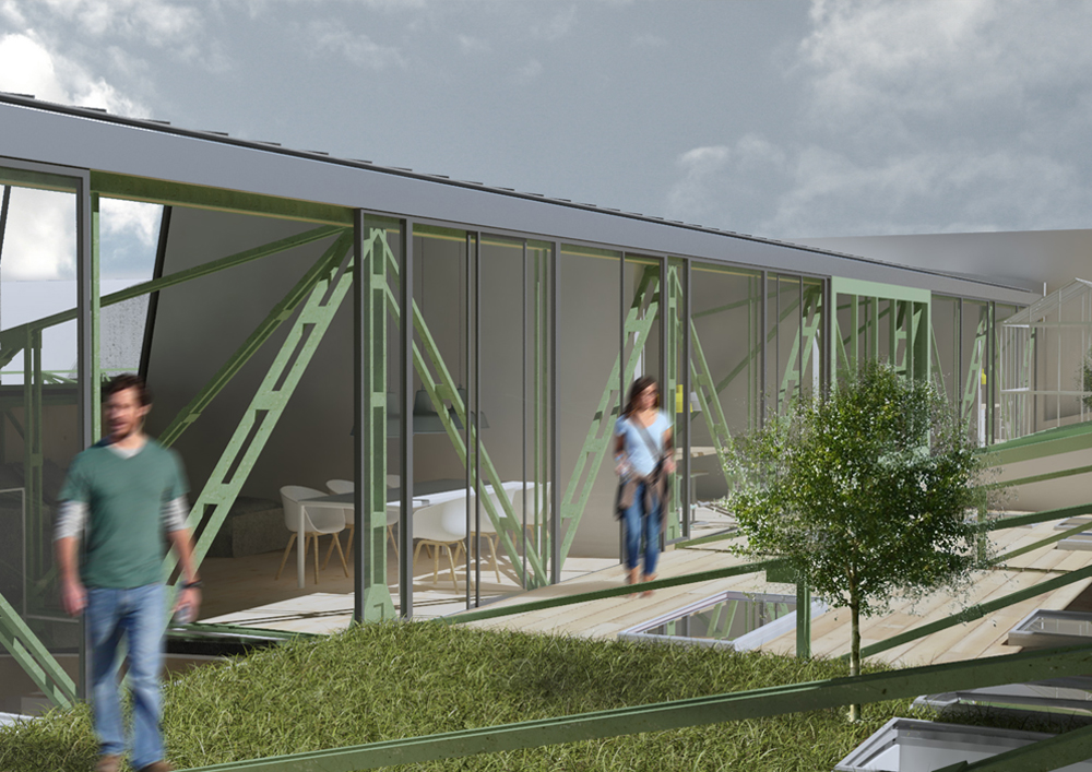 Factory Building Terrace CO-HOUSING IN AN OLD FACTORY | EUmies Awards